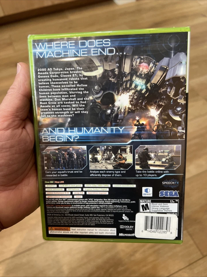 Binary Domain - Microsoft Xbox 360 Authentic NEW/SEALED - Image 3 of 4