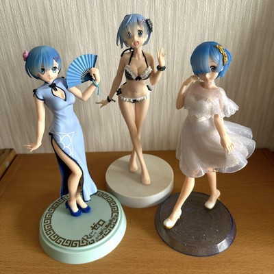 Re: ZERO Figure lot set 3 Rem Chinese clothing Swimsuit Wedding dress Girls