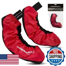 Winnwell Premium Skate Guards Junior/Medium, Red Protective, Cut-Resistant