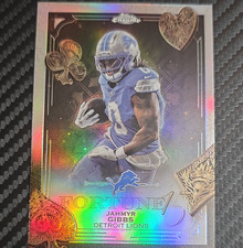 2025 Topps Chrome Jahmyr Gibbs Fortune 15 Refractor Detroit Lions #F15-12
