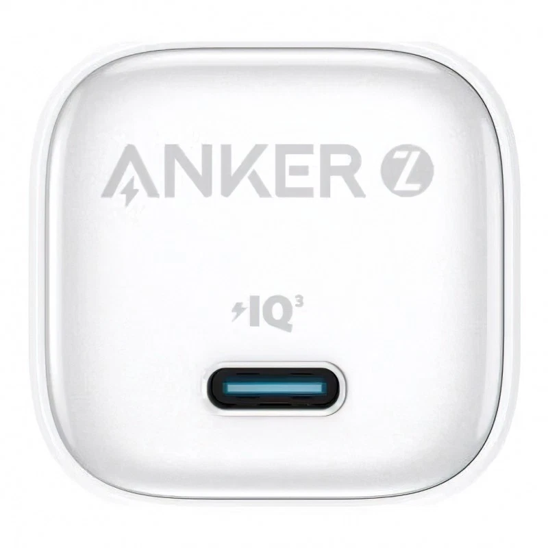 Chargeur mural Anker Zolo, 20 W, 3 A, 1 port USB-C, Blanc - Photo 2/3