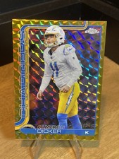 Cameron Dicker 2025 Topps Chrome Gold Geometric Refractor /50 #162