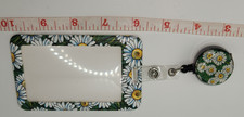 BOHO Daisys Retractable Lanyard/Leash Belt Clip W/ID Holder Sealed.