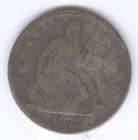 1877-S Seated Liberty Silver Half Dollar + Circulated + No Reserve!