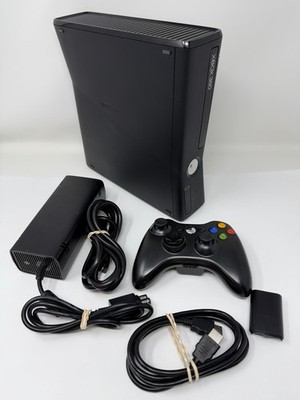 Microsoft Xbox 360 S Slim Model 1439 Console Bundle System Clean Tested 4GB