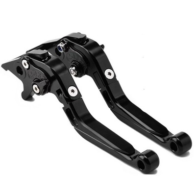 Für Yamaha YZF-R125 12-13 Schwarz 90° Einstellbare Kupplung und Bremshebel Set