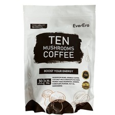 Organic Mushroom Coffee with MCT Oil Instant Energy Focus Lions Mane 30 Servings