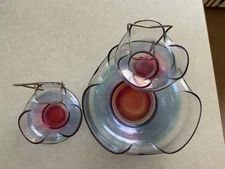 Vintage Anchor Hocking Chip And Dip Set