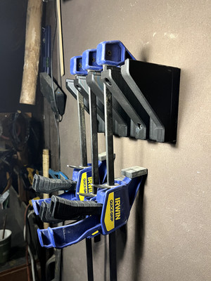 Clamp Holder - Bar Clamp, F clamp, Speed Clamp Rack - Holds 4