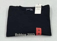 Calvin Klein Men's Smooth Cotton Liquid Touch Crewneck T-Shirt, Black Beauty, M