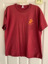 VTG Great America T-Shirt Factory,USMC, Red,Size Medium,100% Cotton,Made In USA