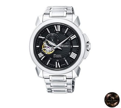 Seiko Premier Automatikuhr (Made in Japan) SSA371J1 mit 13x13cm Mikrofaser
