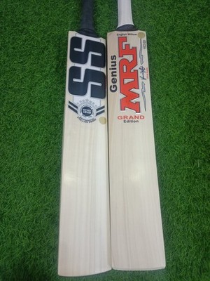 MRF & SS English Willow Cricket Bats Combo   Premium Professional Edition   SH.