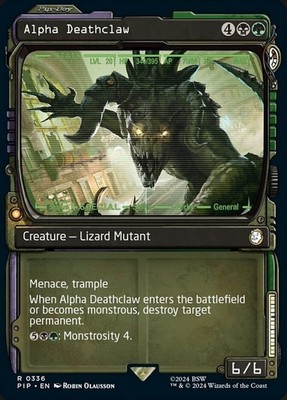 1x Alpha Deathclaw - Foil - Showcase MTG - Universes Beyond: Fallout - NM-Mint