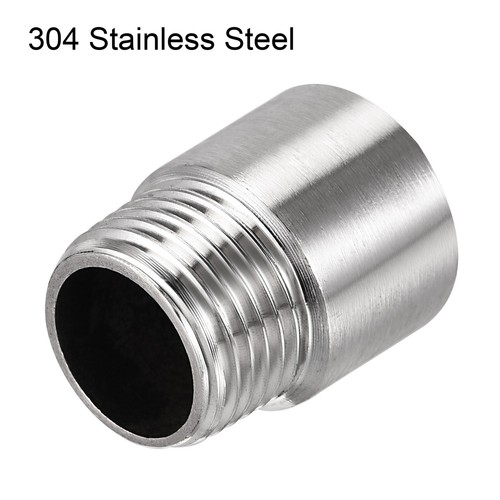 Shower Head Extension Arm Stainless Steel 1/2PT Male to 1/2PT Female Thread 30mm - Picture 4 of 6