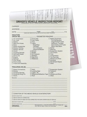 J. J. Keller Detailed DVIR Book 10-pk., 2-Ply Carbonless, 5.5'' x 8.5''