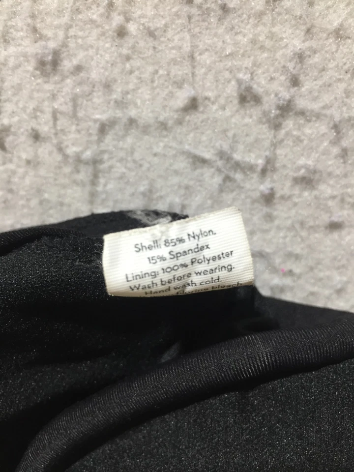 Apt. 9 Tankini de natación de una pieza para mujer S pequeño negro correas para cuello en V acolchadas en capas Foto 4 de 4