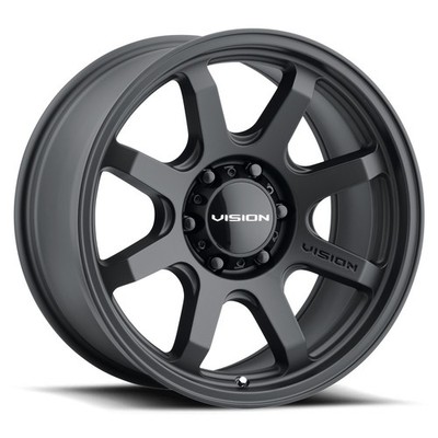 17'' Vision 351 Flow   Satin Black 17x8.5 Wheel 6x5.5 (6x139.7) -10mm Rim