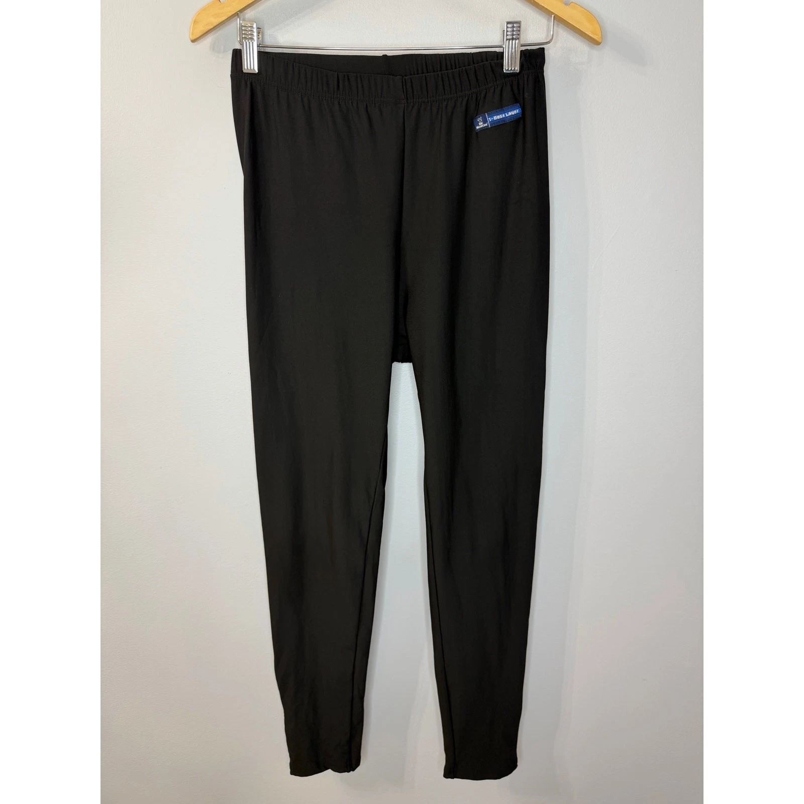 De Marchi Tights Black Base Layer Zip Ankle Stretch Men's L