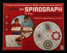 Vintage Kenner s Spirograph No. 401 Set w/ Box Gears Booklet 1967 Slide Rule