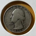 1935-P Washington Quarter 90% Silver VG as Pictured