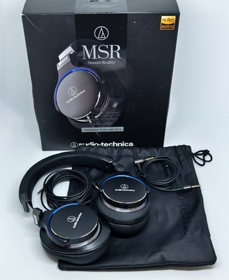 Audio-Technica ATH-MSR7b High-Resolution Headphones Black Japan Model