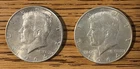 1964 KENNEDY 90% Silver Half Dollar Coins-2 Coins