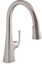 KOHLER Pull-Down Kitchen Sink Faucet with Three-Function Sprayhead K-22062-VS