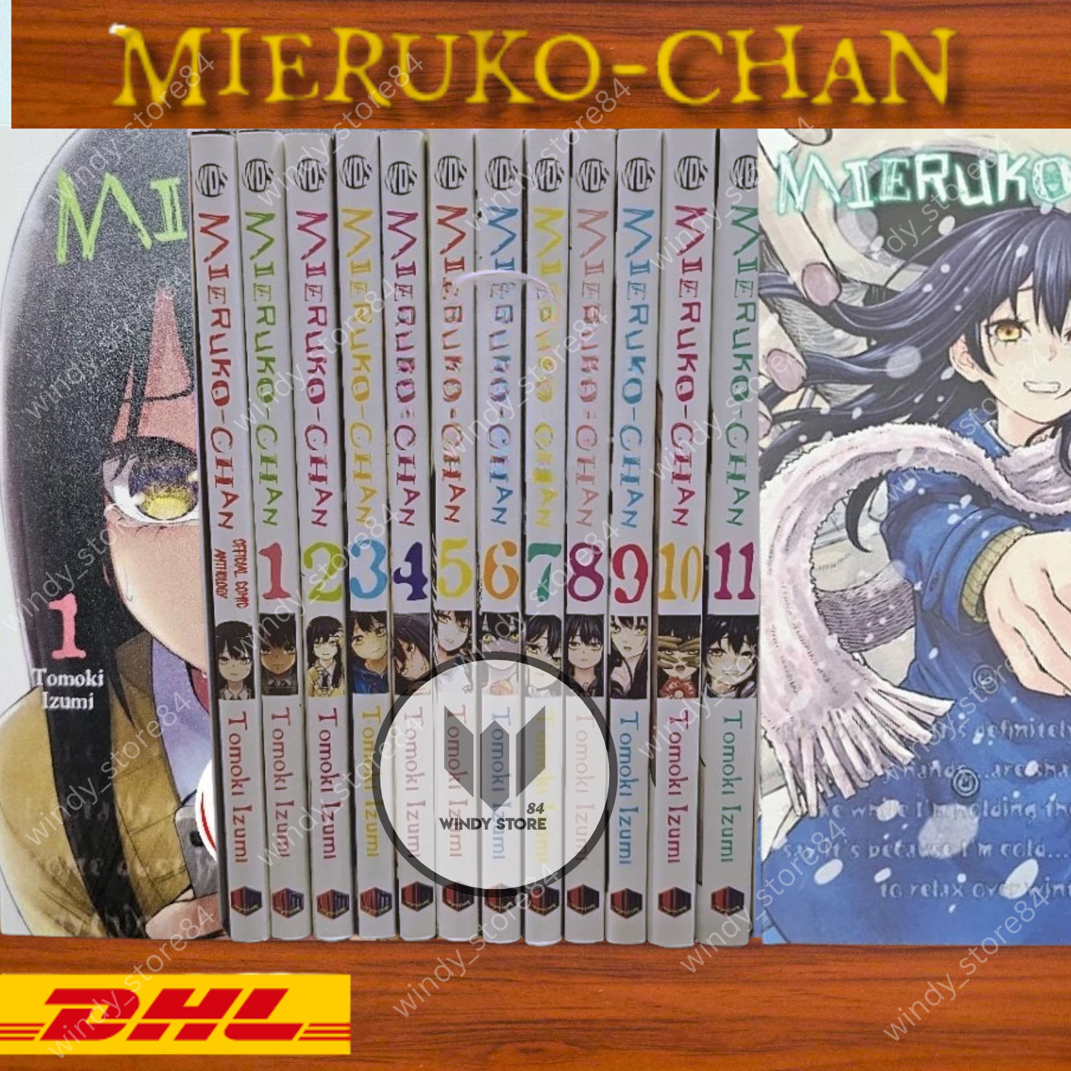 Conjunto completo de cómics en inglés nuevos Mieruko Chan manga volumen 1-11 de Tomoki Izumi