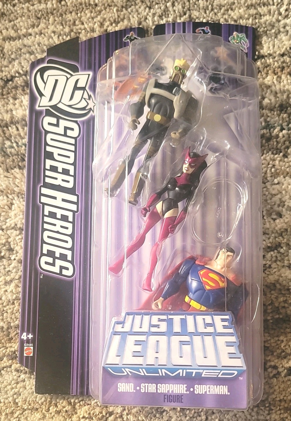 DC Justice League Unlimited Sand Star Sapphire Superman 3 Pa