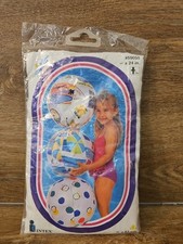 Vintage Intex The Wet Set 24" Inflatable Vinyl Beach Ball 59050 Sealed 1997 NEW