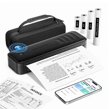 Portable Printers Wireless for Travel, Bluetooth Thermal Printer Support 8.5"...