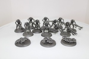 Warhammer 40k Necrons Necron Warriors x10 Scarabs x3 good cond 72826
