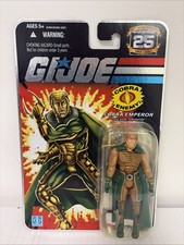 G.I. Joe 25th Anniversary Serpentor 2007  3.75   Cobra Emperor  NEW  MOSC