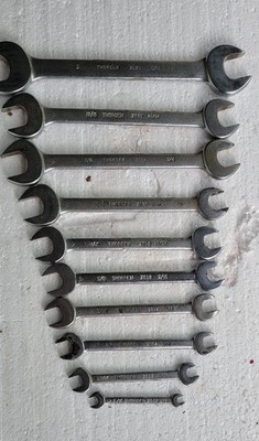 Thorsen 10 Piece SAE Open Wrench Set P0-10 NO CASE