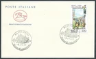 1990 ITALY FDC HORSE FOLKLORE MERANO NO ARRIVAL STAMP - CG