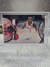 Topps 2025-26 Topps Three Ayo Dosunmu Auto Patch Red /5 Chicago Bulls