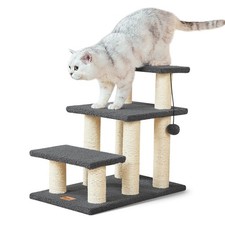 Pawque Dog Stairs Cat Scratching Post Pet Steps for High Beds Couch, High-S...