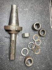 Horizontal milling machine stub Arbor #40 Taper For Parts Or Repair 1” X 3-1/2”