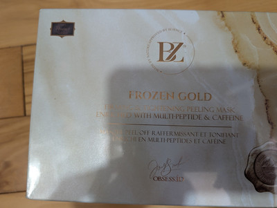 PZ Frozen Gold Firming & Tightening Peel-Off Mask Multi-Peptide Caffeine Face
