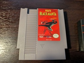 Wrath of the Black Manta NES Loose Authentic Ninja Tested VG W Sleeve Nice!