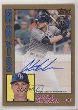 2019 Update 1984 Topps Baseball Gold 8/50 Austin Meadows #84A-AME Auto v9t