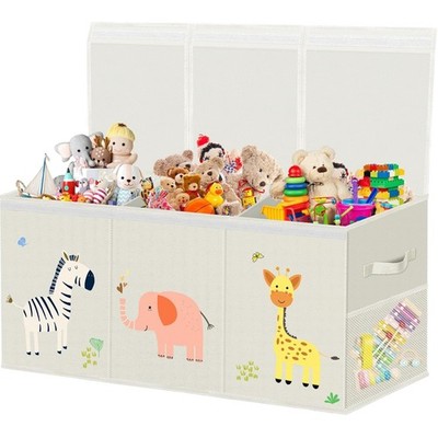 Extra Large Storage Box, Toy Box with Lid, Children, Foldable Toy Storage wit...