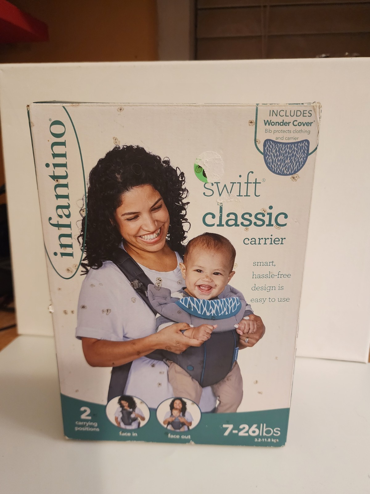 Infantino Baby Carrier Cozy Premium Infant Carrier 2 positions 7-26 pounds (NEW)-image