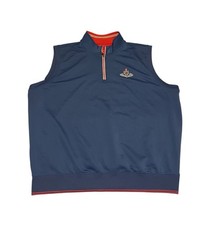 Port Marnock Golf Club 1/4 Zip Vest Mens XXL Fairway & Greene Tech Golf Blue