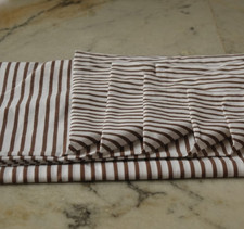 2 Yard Hand Block White Brown Fabric 100 Cotton NO TARRIF CHARGES 100 KK9