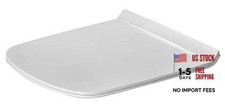 Duravit DuraStyle Toilet Seat, Removable Seat, Stainless Steel Hinges -