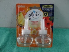 NEW Glade PlugIns HAWAIIAN BREEZE 2 Refills 1.34 FL.OZ. Total