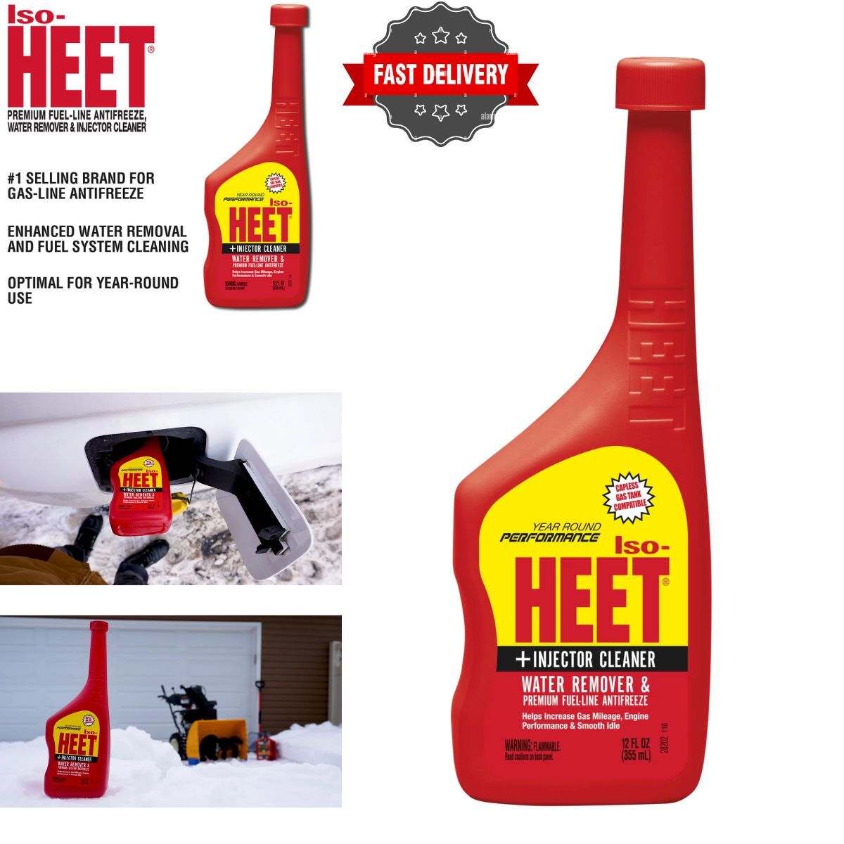 ISO HEET Antifreeze Injector Cleaner, 12 oz Bottle (1 Pack) eBay