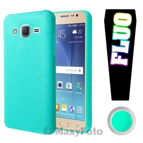 CUSTODIA SILICONE CASE FLUO COVER GLITTER SOTTILE HUAWEI HONOR 4C VERDE ACQUA - Foto 1 di 5